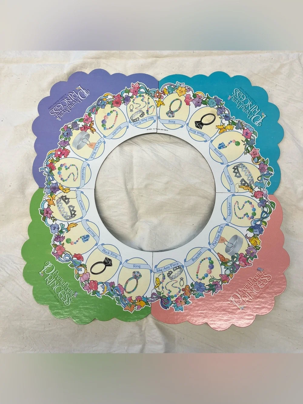 Pretty Pretty Princess 1999 Game Board ONLY Replacement Pieces Parts Complete